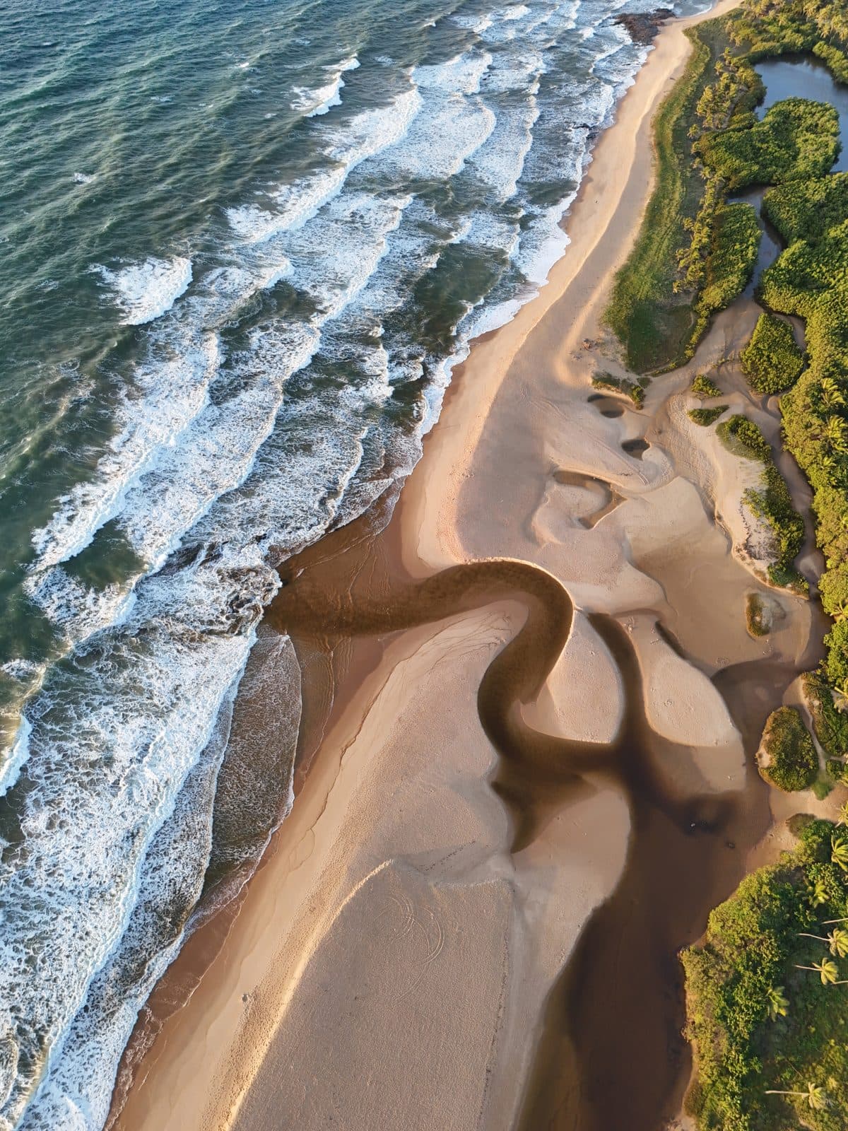 Rio na areia · Imbassaí, BA